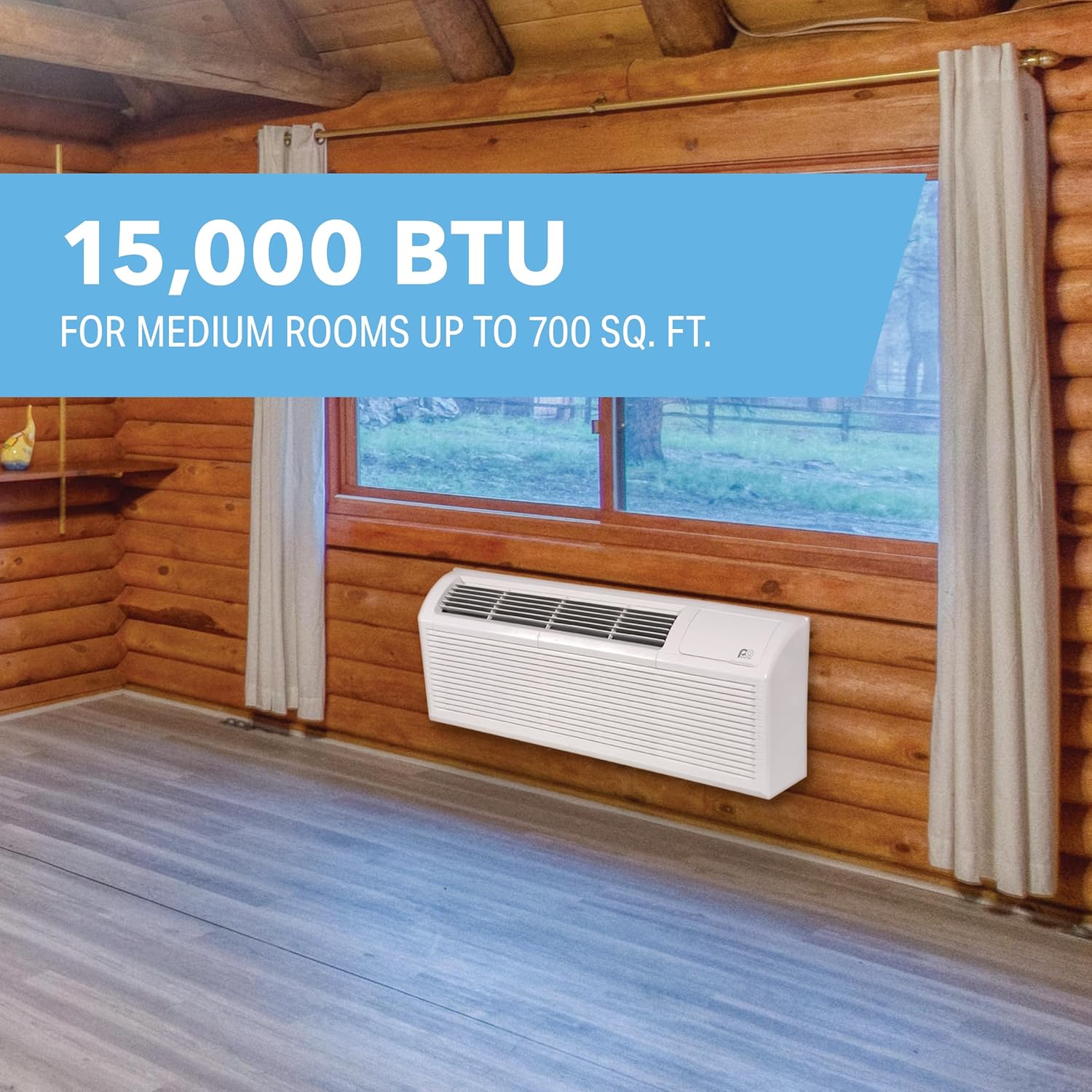 PTAC unit providing comfort in a room up to 700 sq. ft.