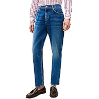 Tommy Hilfiger Uomo Jeans Tapered Harlem Vita Media, Blu (Bronson Indigo)