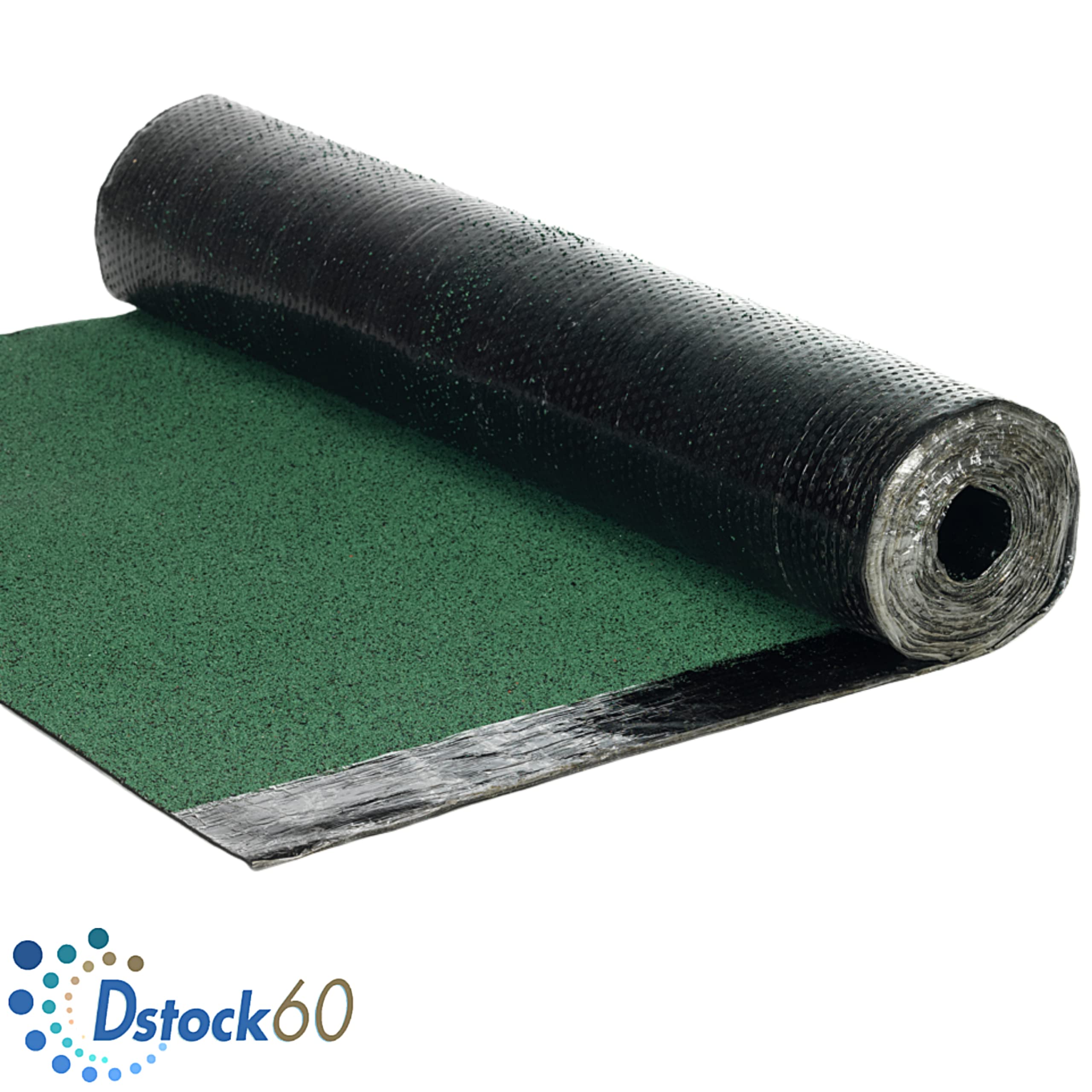 DSTOCK60 - Rouleau 4 Mètres de feutre bitumé vert – Largeur 1 m – Couvre 4 m² - Découpe au mètre - Etanchéité toiture, niche, cabane...