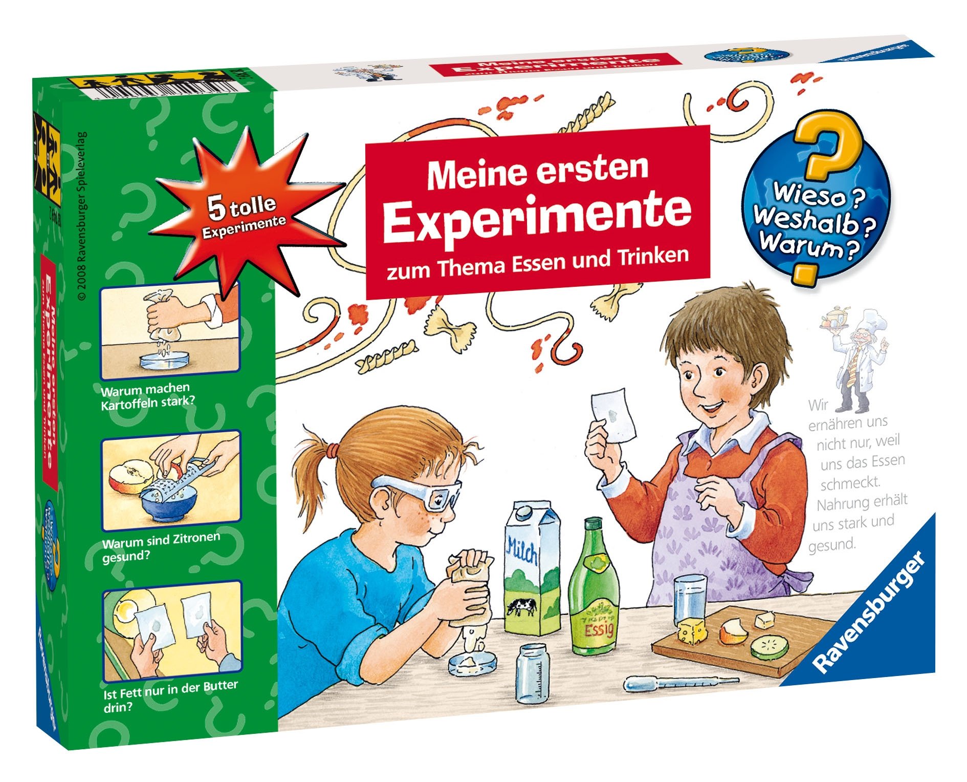 Ravensburger 187492 - Wieso? Weshalb? Warum? Meine ersten Experimente Essen und Trinken