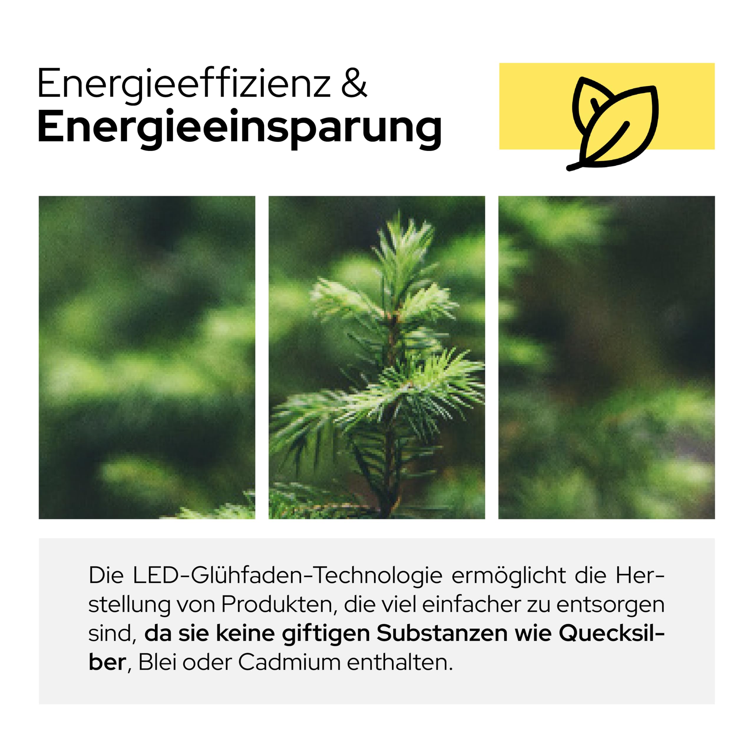Smart Goccia Power Click 2-4-8W Glühbirne, E27, transparentes Glas, einstellbare Intensität, 2700K warmes Licht, gerader LED-Glühfaden, 960 Lumen, 10er-Pack