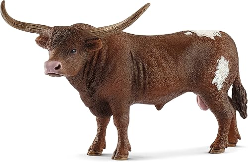 Schleich Farm World Texas Longhorn Bull - Figura educativa para niños