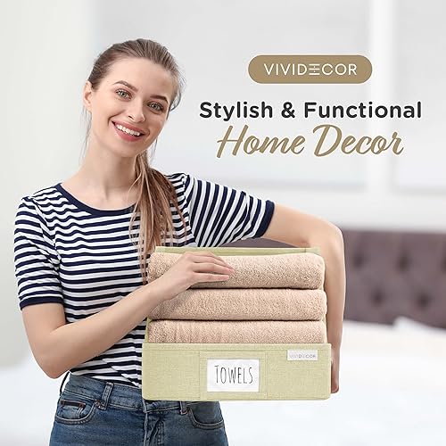 Miniatura 2 de Contenedores trapezoidales para armario para estantes, cestas de almacenamiento de tela de 12 x 12 x 10 pulgadas, cajas organizadoras plegables para