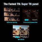 ASUS ROG Strix Ace 24” 1080P Esports Gaming Monitor (XG248QSG) - Full HD, Super TN Panel, 610Hz, 0.1ms, VRR, Low Input Lag, DisplayHDR400, Tripod Socket, HDMI 2.1, 3 yr Warranty
