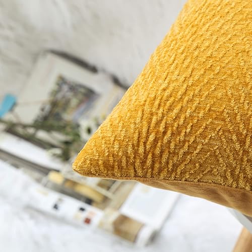 Miniatura 5 de Paquete de 2 fundas de almohada para sofá, hogar, acogedora funda de almohada de felpilla texturizada, funda de cojín decorativa para sofá, 18 x 18