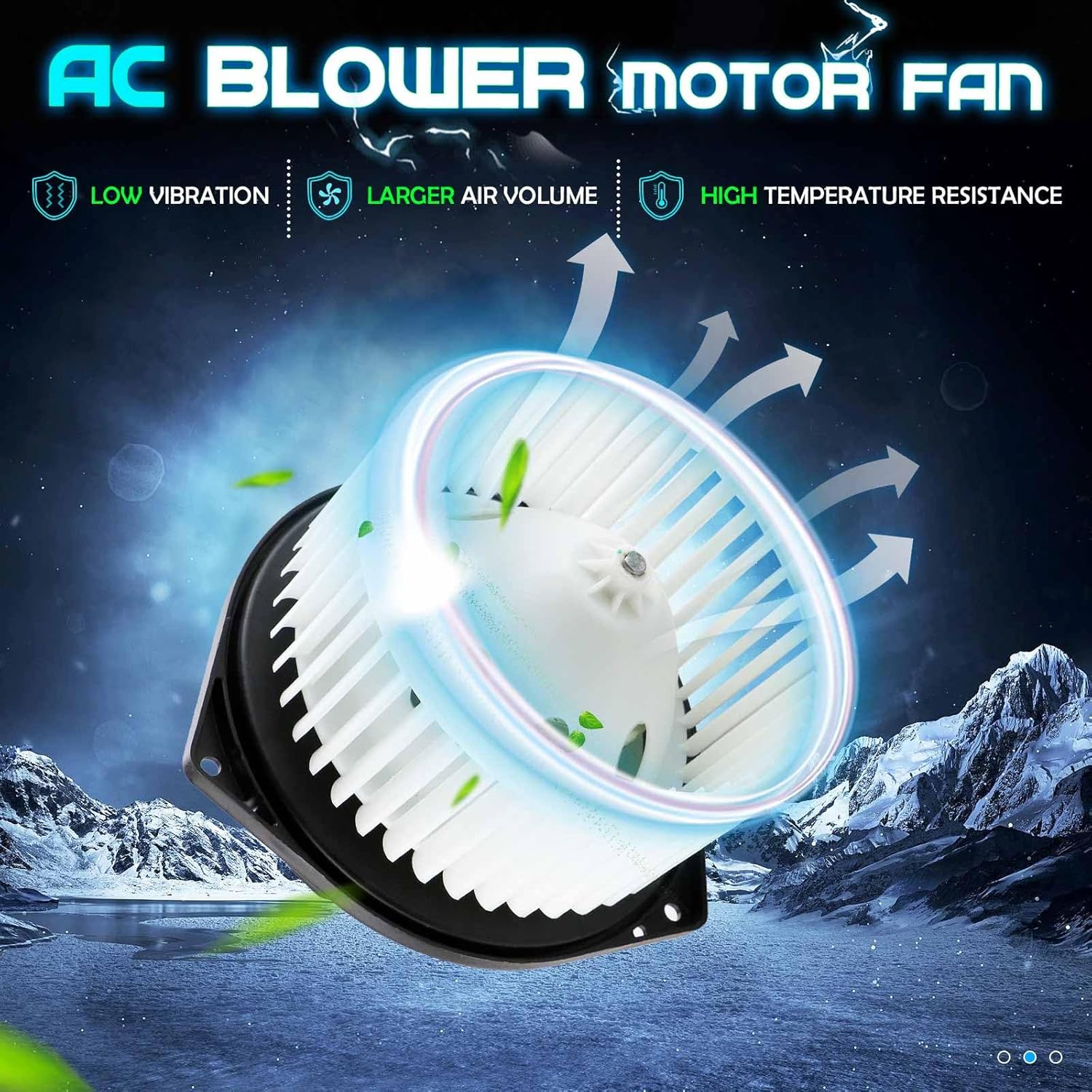 Heater Blower Motor W/Fan Cage for Infiniti EX35 EX37 FX35 FX45 FX50 G25 G35 G37 Q45 Q50 QX60 Replaces 27225-AM611, 27200JA000, 27225JK60B, 27225JK61A, 27225JK60E