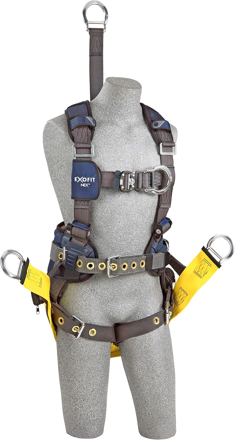 3M DBI-SALA ExoFit X300 Comfort Oil & Gas Climbing/Suspension Safety Harness 1113292, Large