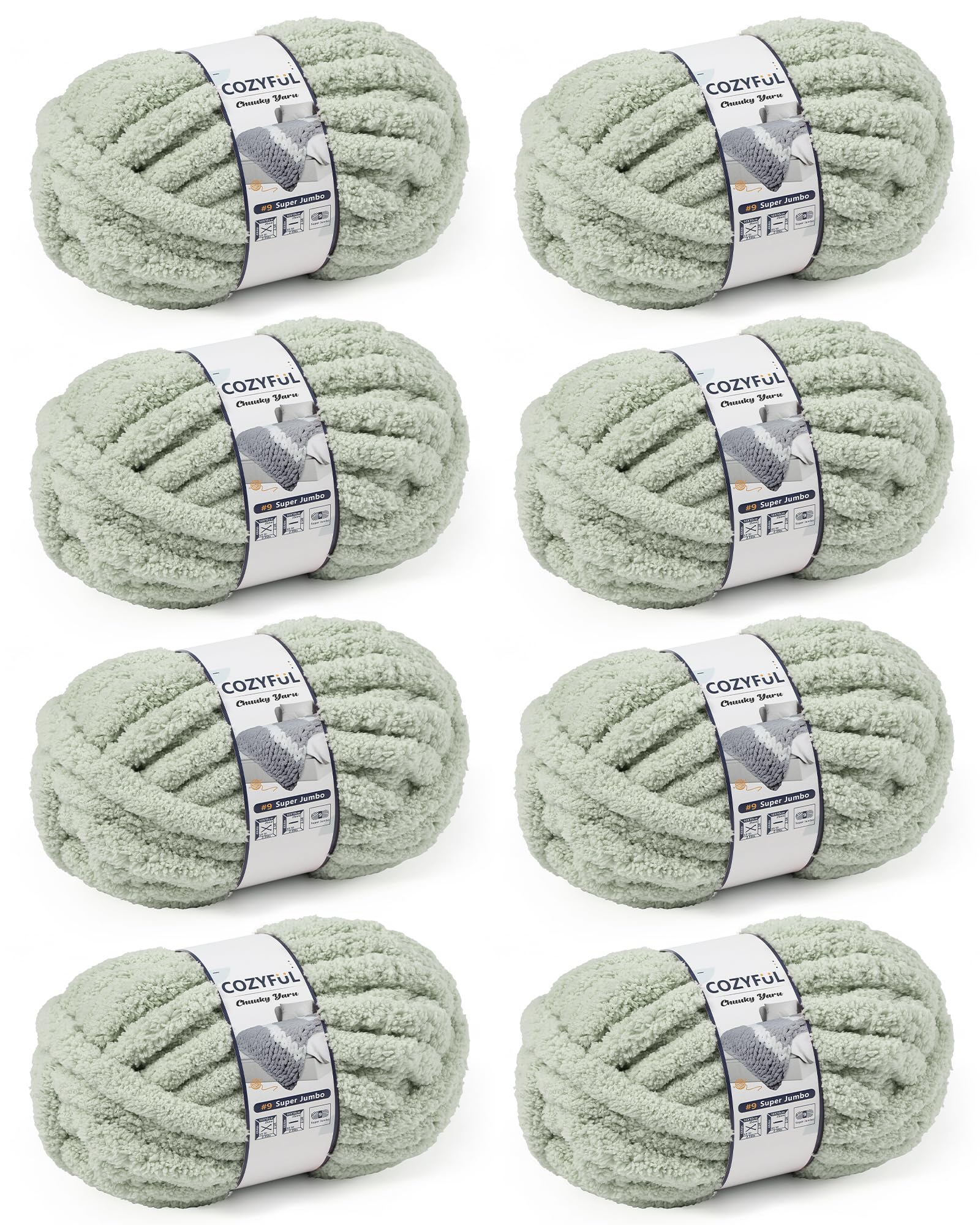 Cozyful Sage Green Chunky Yarn