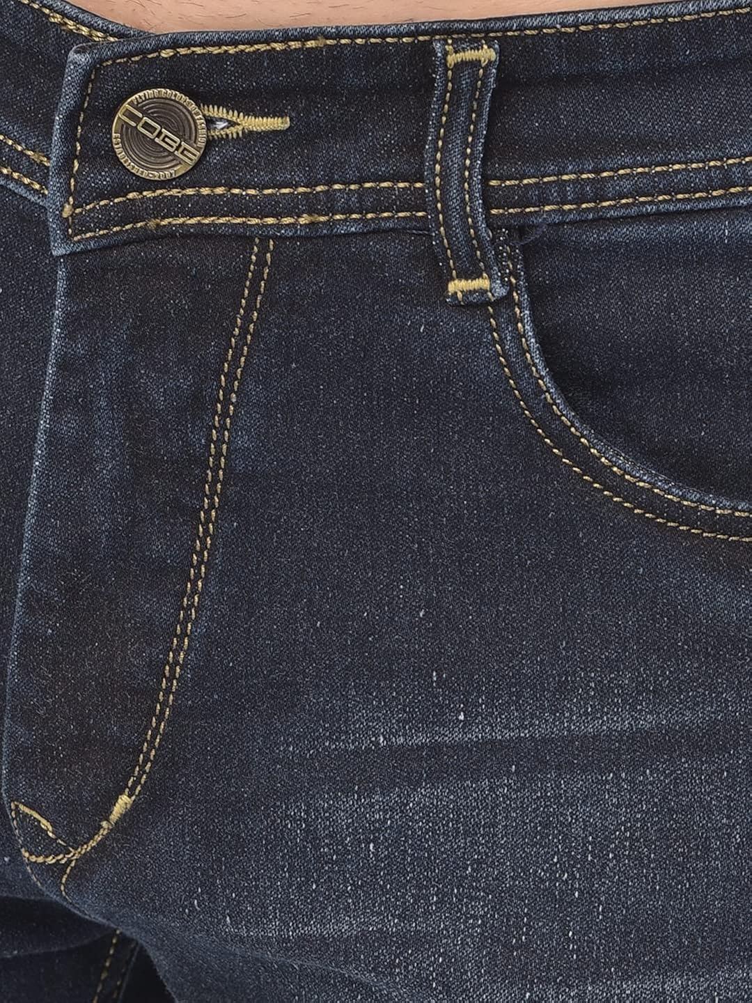 COBB Men's Blue Cotton Jeans at Amazon 