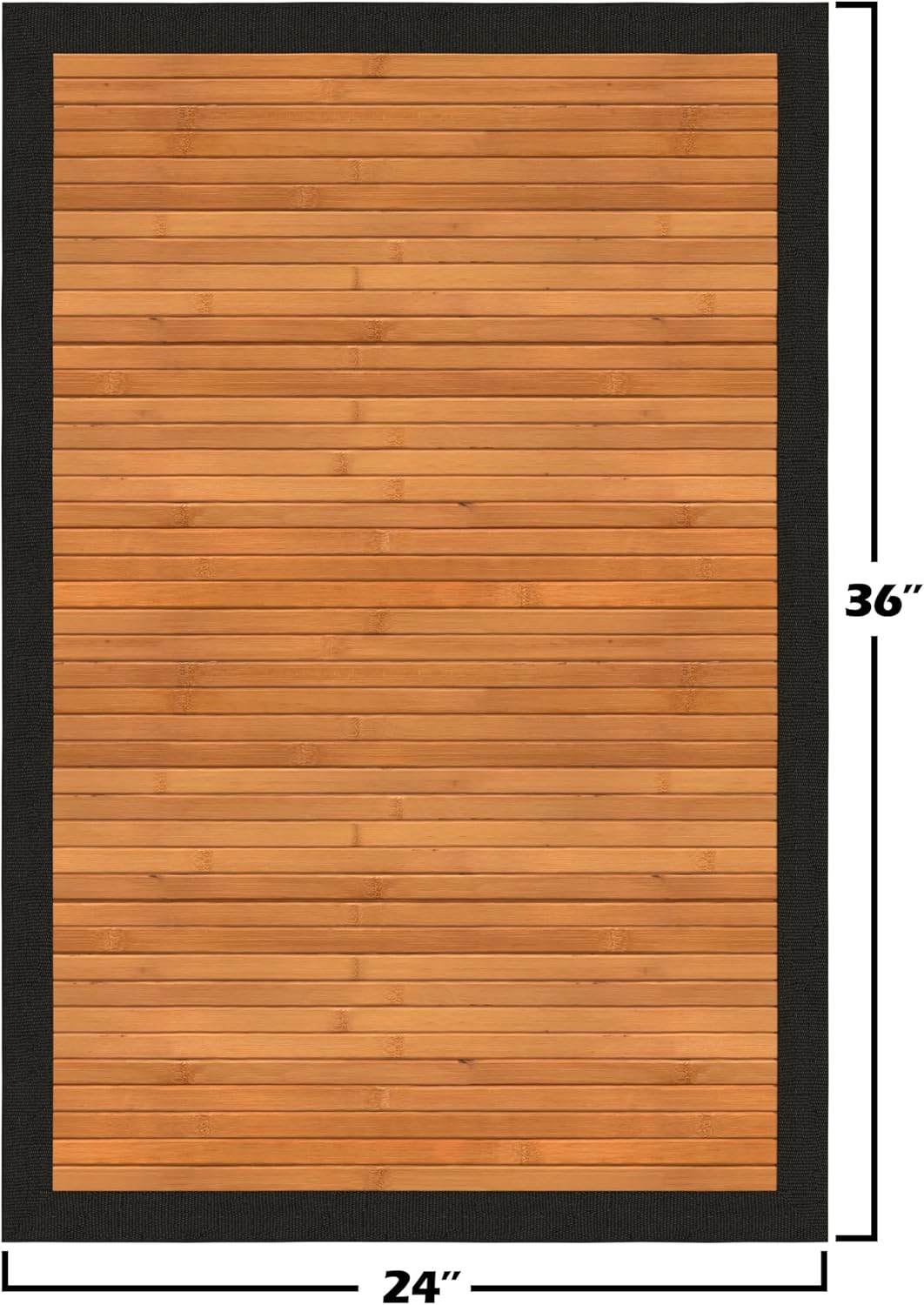 Red Lantern Bamboo Rug - Burnt Bamboo - 2' x 3'