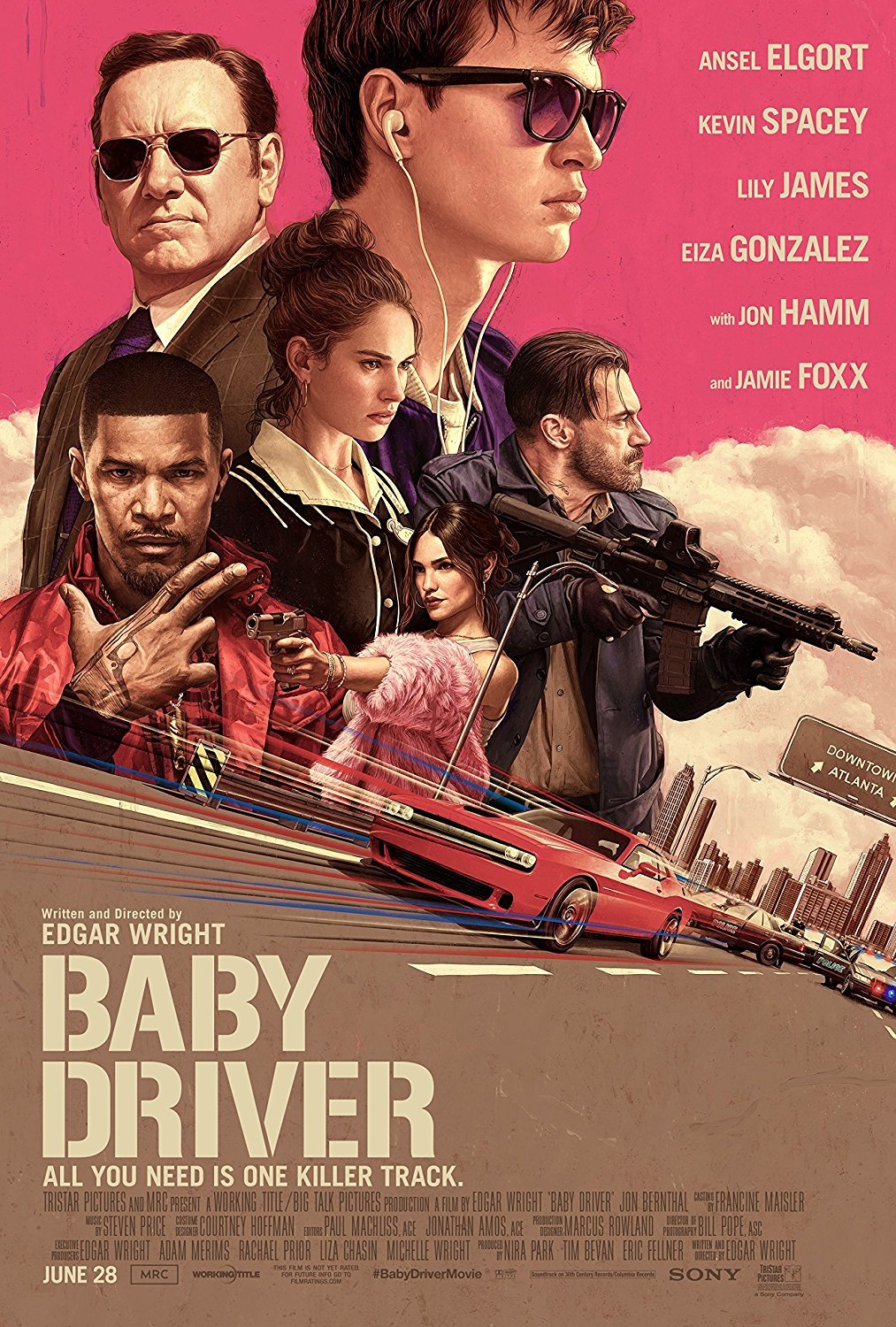 Amazon.com: Baby Driver Movie Poster Limited Print Photo Ansel