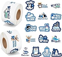 Vista 12 de BeYumi Calcomanías de rollo de conciencia sobre el autismo, 1000 piezas de rompecabezas, calcomanías de cinta en 2 rollos, vinilo impermeable