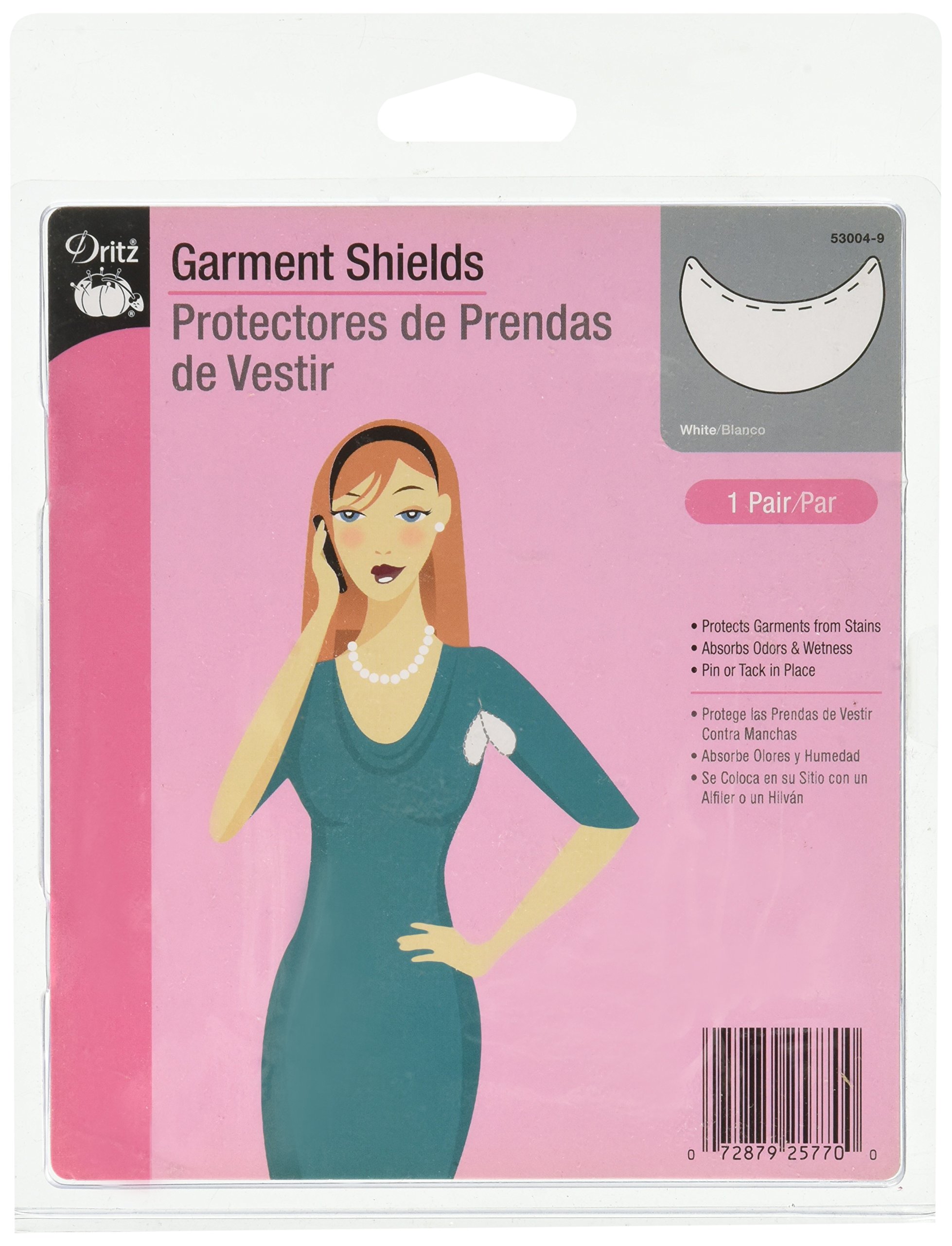 53004-9 Sew-In Garment Shields, White