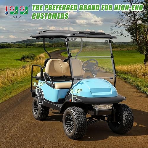 Miniatura 9 de 10L0L Golf Cart Fender Flares Contains 2 Front and 2 Rear for EZGO TXT RXVClub Car DS PrecedentYamaha G29 with Metal Hardware