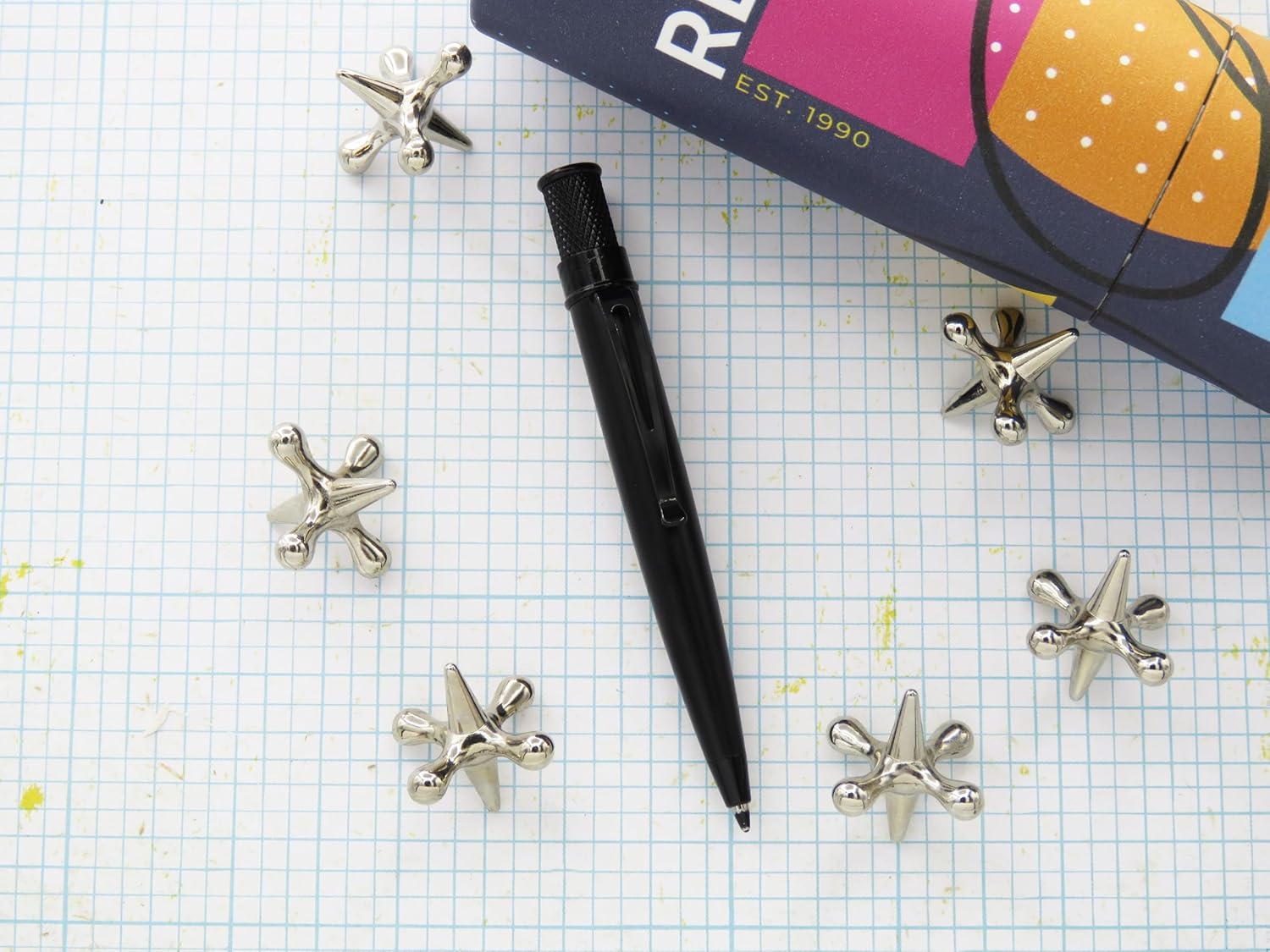 Retro 51 Tornado™ Elite - Stealth Compact Black Ballpoint Mini Pen