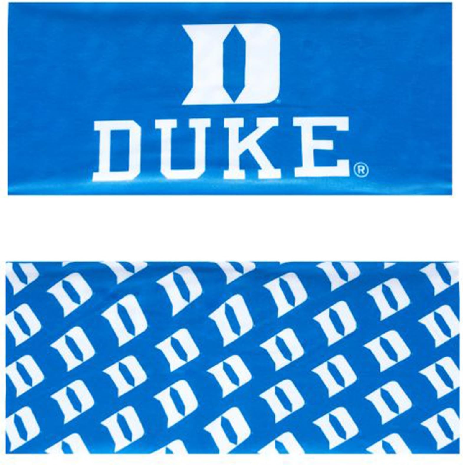 NCAA Duke Blue Devils Reversible Team Color Wide Headband, Blue/White
