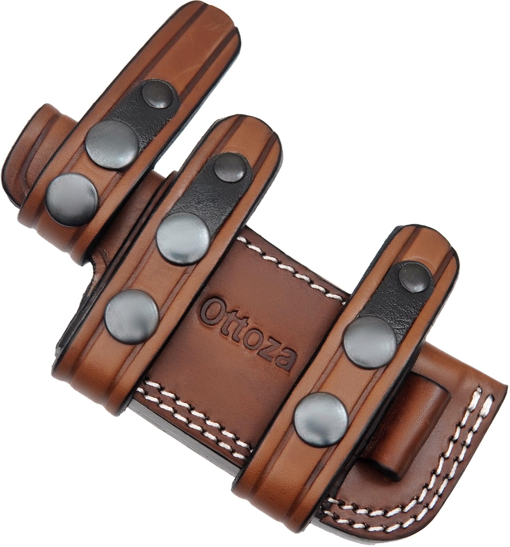 Ottoza Leather Knife Sheaths for Fixed Blade Knives, Small Knife Sheath LEFT HAND Leather Knife Sheath for Belt, Leather Knife Holster Belt Knife Holder, Horizontal Knife Sheath for Belt No:129