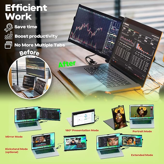 Monitor Extensor 14.1 FHD 1080p miniatura 2