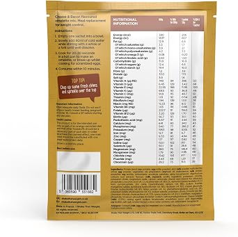 Shake That Weight - Cheese and Bacon Omelette - 10 Meals, High Protein, Low Calorie Diet Meal Replacement, Gluten Free, Rich in Fibre, Palm Oil Free