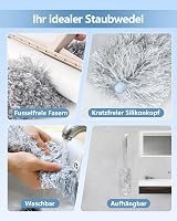 Fogray Teleszkópos Porszívó Hosszabbítható Puha Szilikontapasszal Pókháló Eltávolító 5