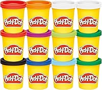 Play-Doh Jewel Colors Bulk 12-Pack 4oz Cans - Festive Holiday Crafts, Stocking Stuffers, Kids Arts & Crafts Toys Ages 2+