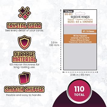 65x100mm - Card Card Sleeves 110