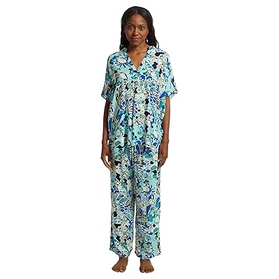 N by Natori Fusion Fans Challis Short Sleeve Pajama Women