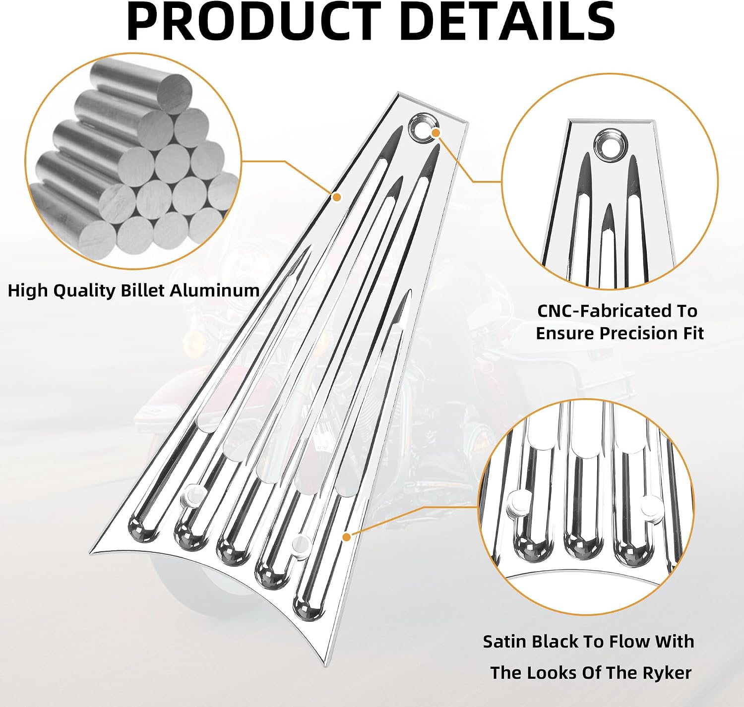 CNC Front Radiator Frame Grill Cover Guard Protector