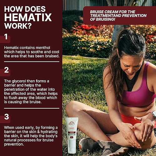 Miniatura 3 de Crema de moretones - 1.06 oz - Fórmula curativa avanzada clínicamente probada con glicerol y mentol para la prevención de moretones - Gel de bálsamo