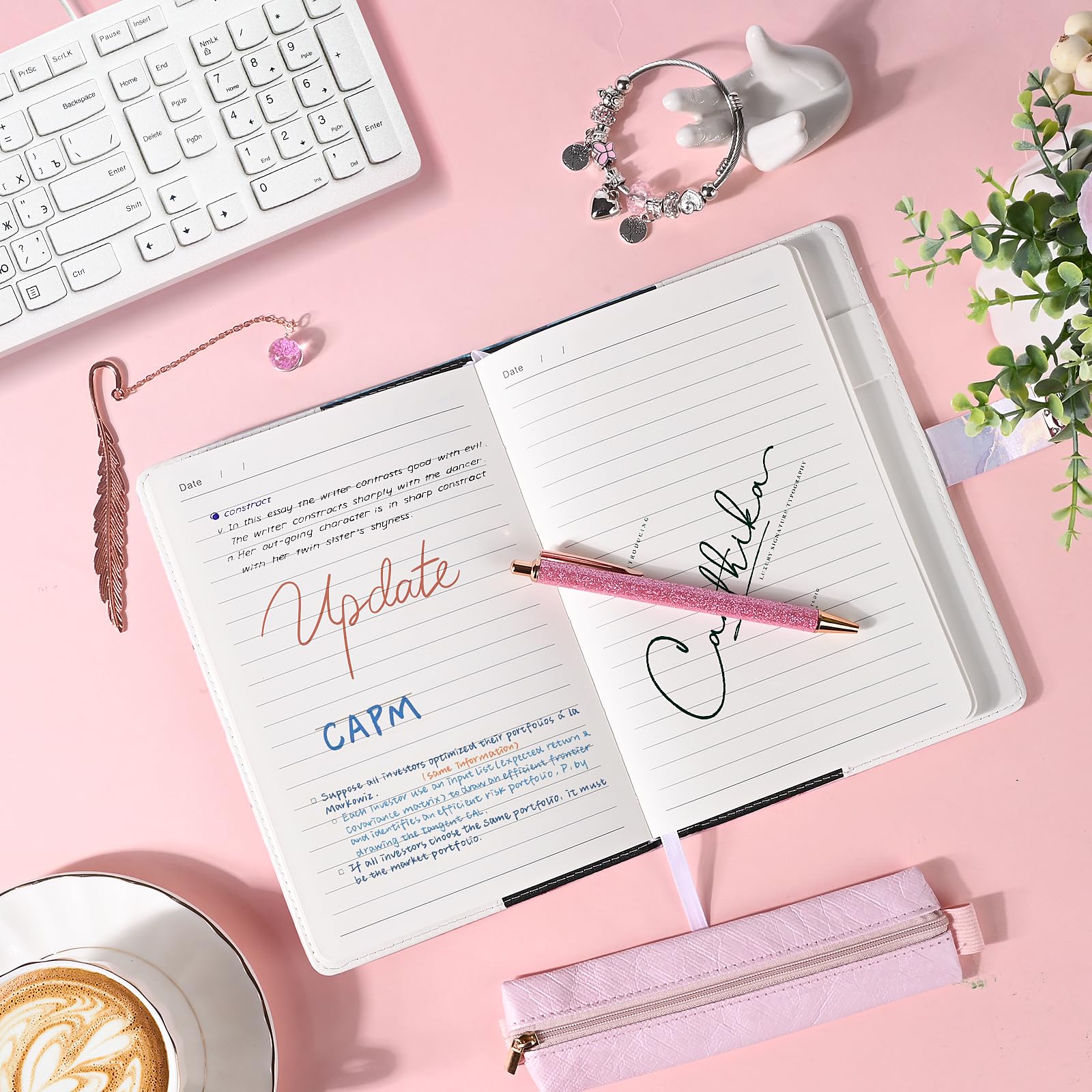 DecorDwell Journal Intime Avec Serrure, Ensemble De Carnets D'école