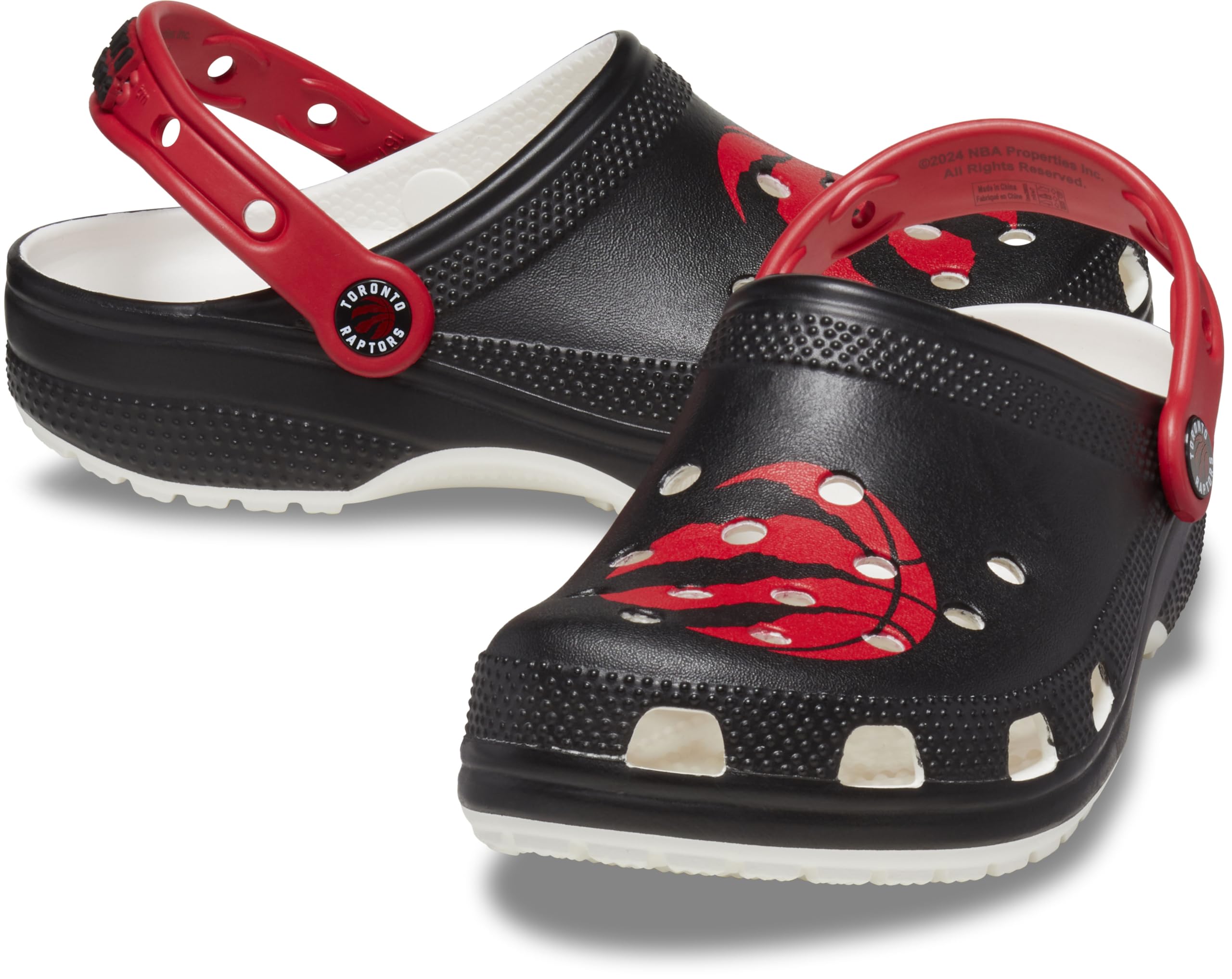 Crocs Sabots classiques NBA unisexes pour adulte, Toronto Raptors, 7 Women/5 Men