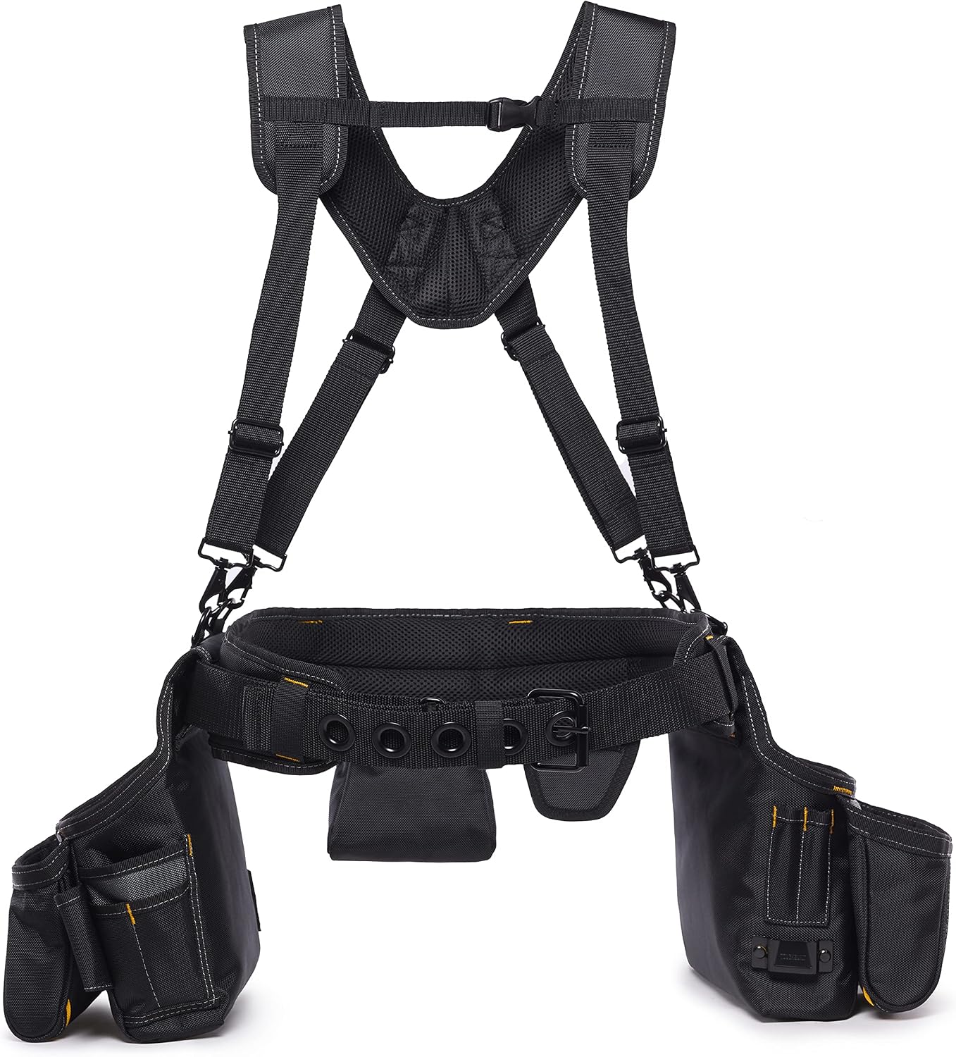 Toughbuilt - Framer Suspension Rig, Heavy-Duty Tool & Material Hanger with Quick-Adjust Straps, Multiple Hang Points, Portable for Framing & Construction (TB-303-6)