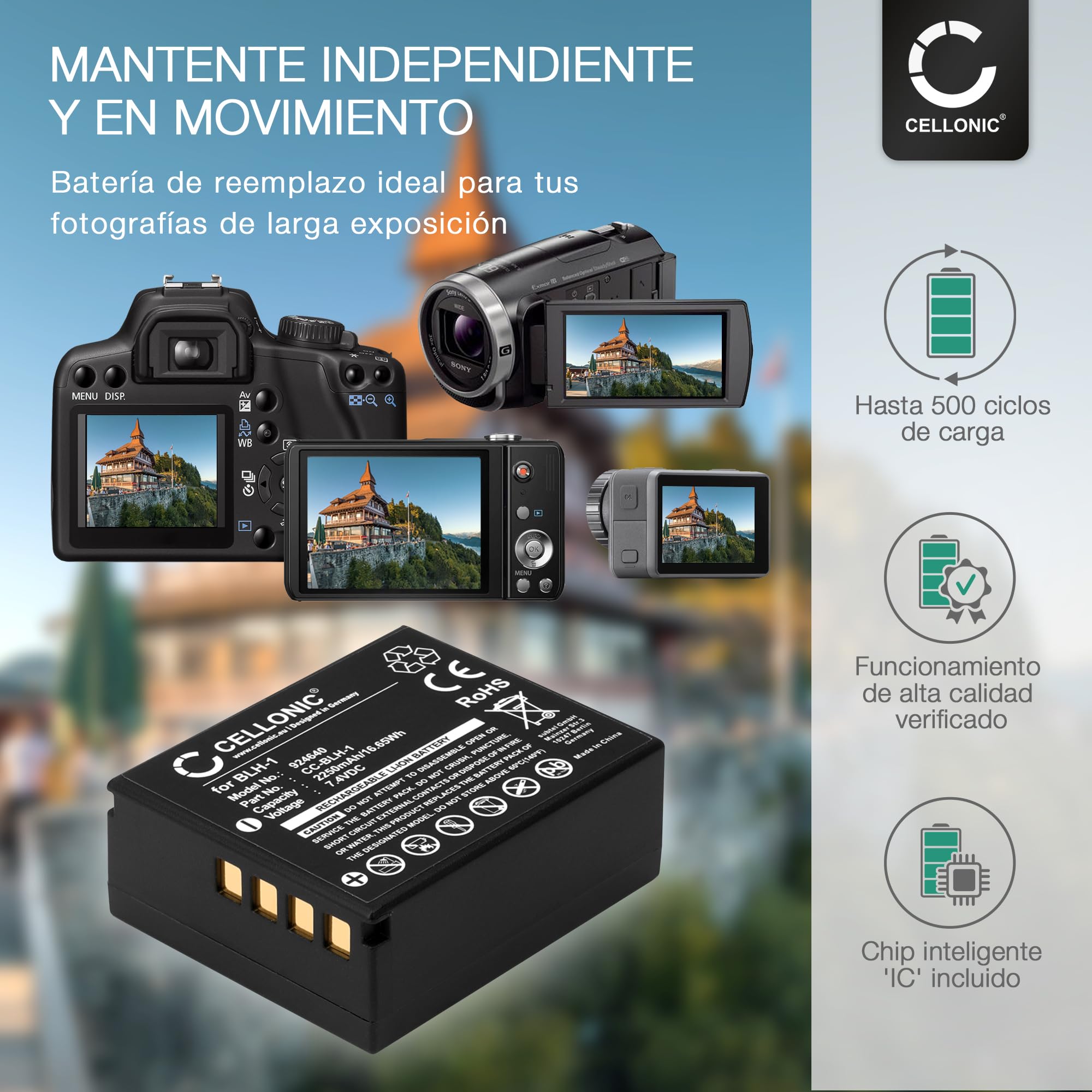 HQRP Dos Baterías Compatibles Con Cámara Digital