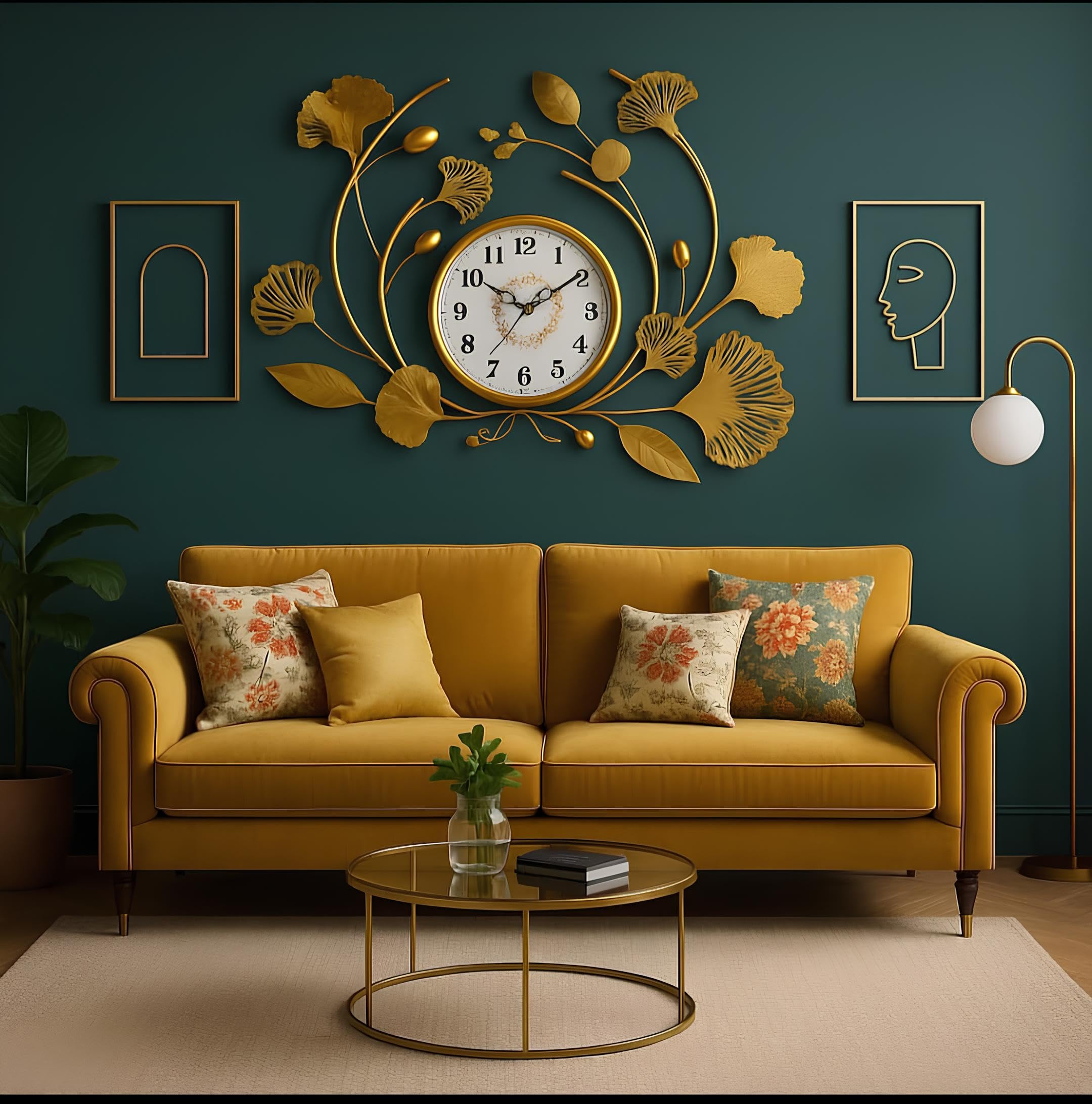Art House Designer Wall Clock - Steel & Acrylic -6 Art House Designer Wall Clock - Steel & Acrylic -6