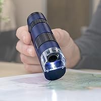 Vista 2 de Carson Micro Micro 20x-60x Microscopio de bolsillo LED Micro Microscopio de mano STEM juguete (MM-450)