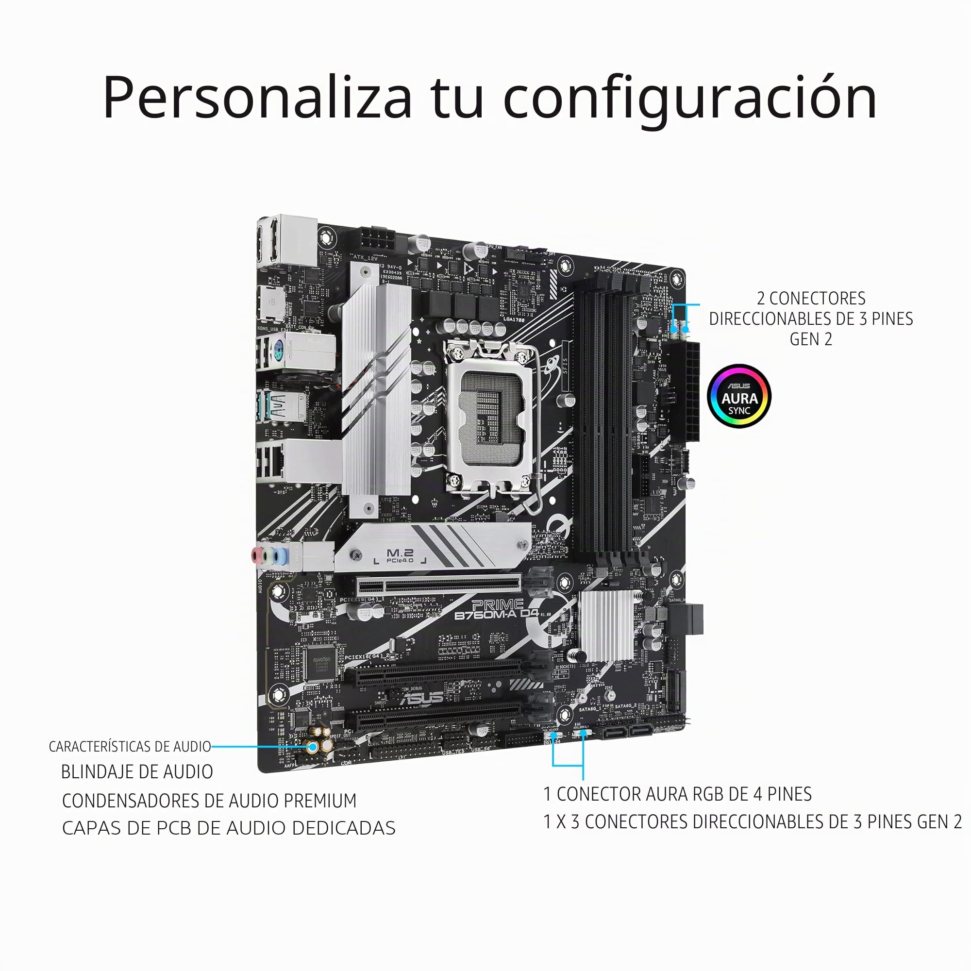 Scheda Madre - Asus - Prime B760M-A D4-Csm - Lga 1700 - Ddr4 - 128 Gb Max