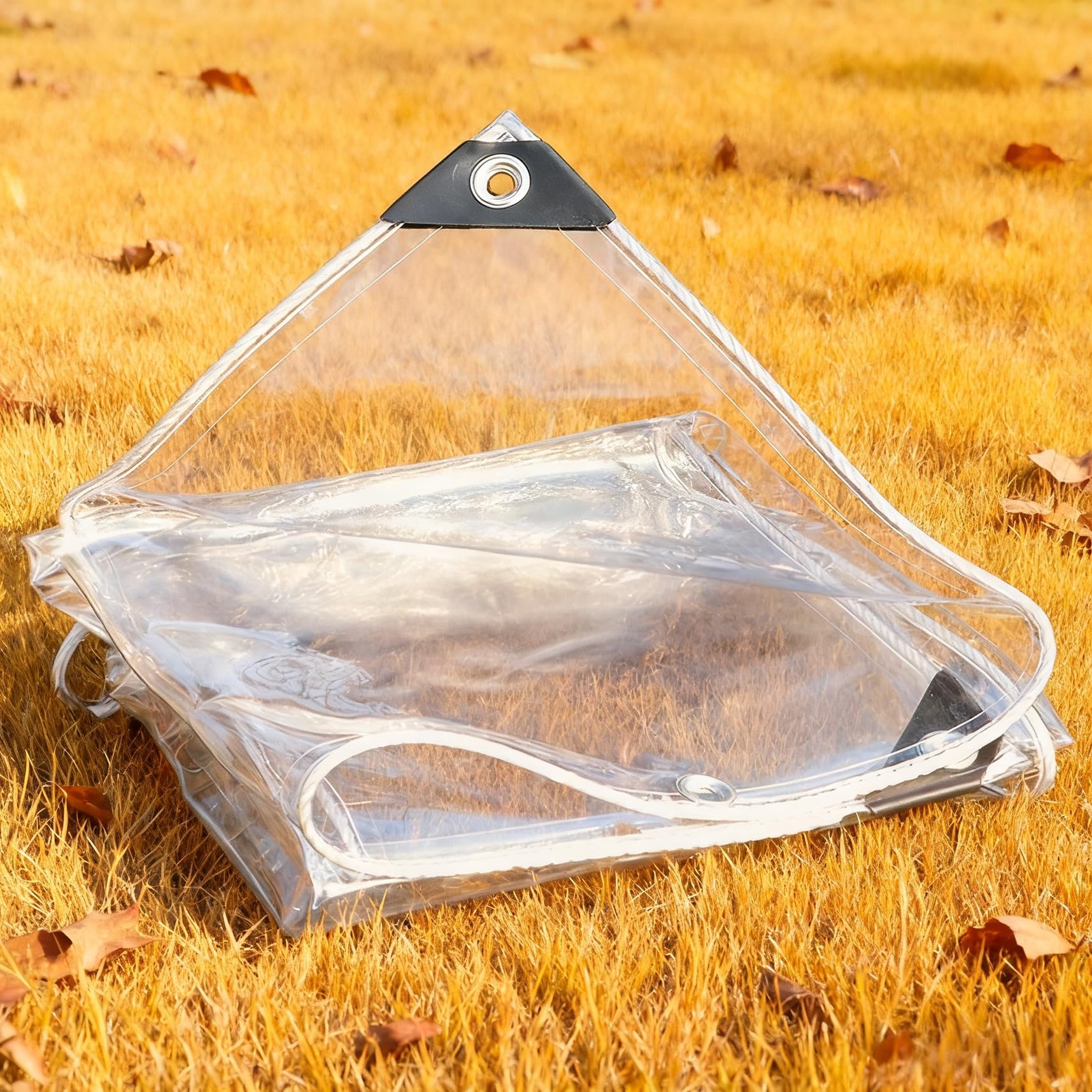 Lona transparente exterior 115x235 cm impermeable toldo de pvc para muebles