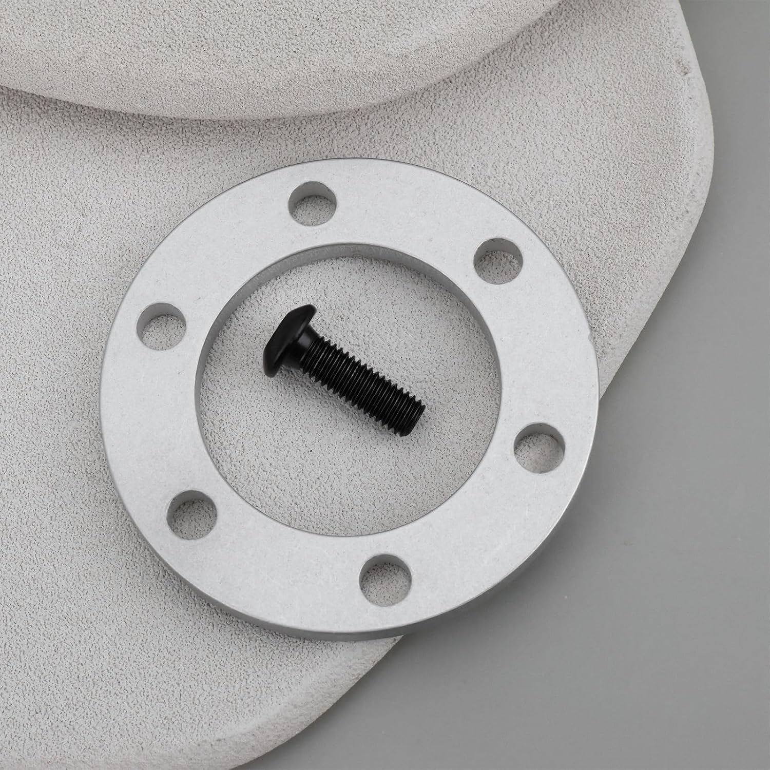 2X EBike Electric Scooter Brake Disc Spacer 6 Hole Silver Disc Washer MTB Wheel Upgrade 4mm Thick with Bolts