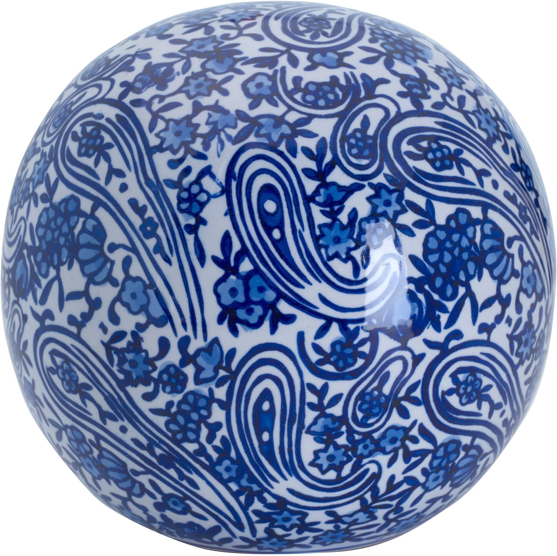 MikasaBlue and White Flower Ceramic Decorative Sphere