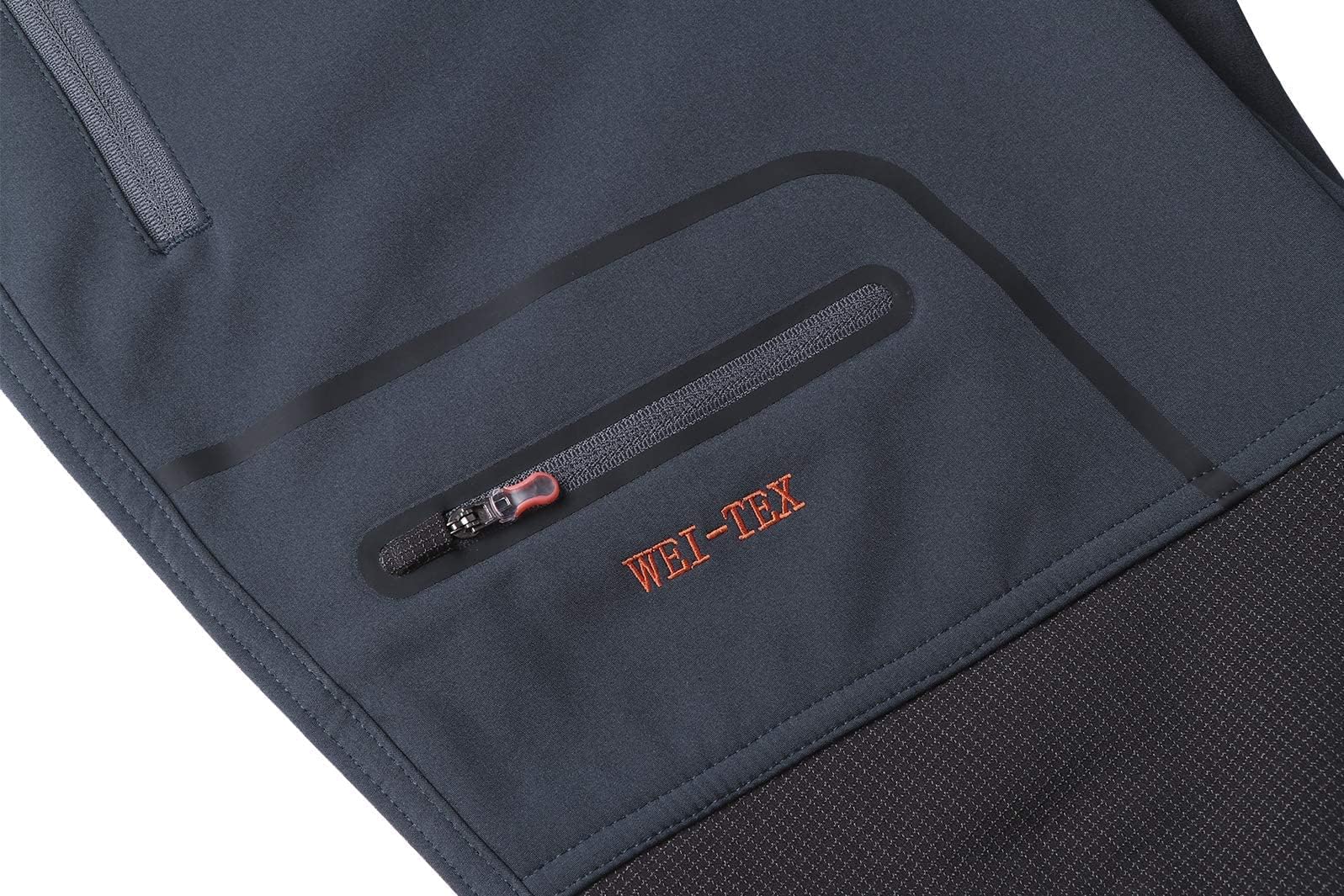 BenBoy Pantaloni Trekking Uomo Invernali Impermeabile Pantaloni da Sci Neve Arrampicata Escursionismo Caldo Pantaloni Softshell Outdoor