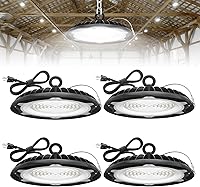 Vista 7 de HYPERLITE High Bay Lights Commercial: 200W Hi Bay LED Shop Lights for Workshop - Waterproof UFO Light for Damp Places and Harsh Environments
