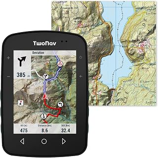 TwoNav Terra + Map Spain Taupe GPS with Wide Screen 3.7 Inches for Mountains, Hiking, MTB, Bike with Maps Included | Best GPS MTB of 2023 according to World of MTB