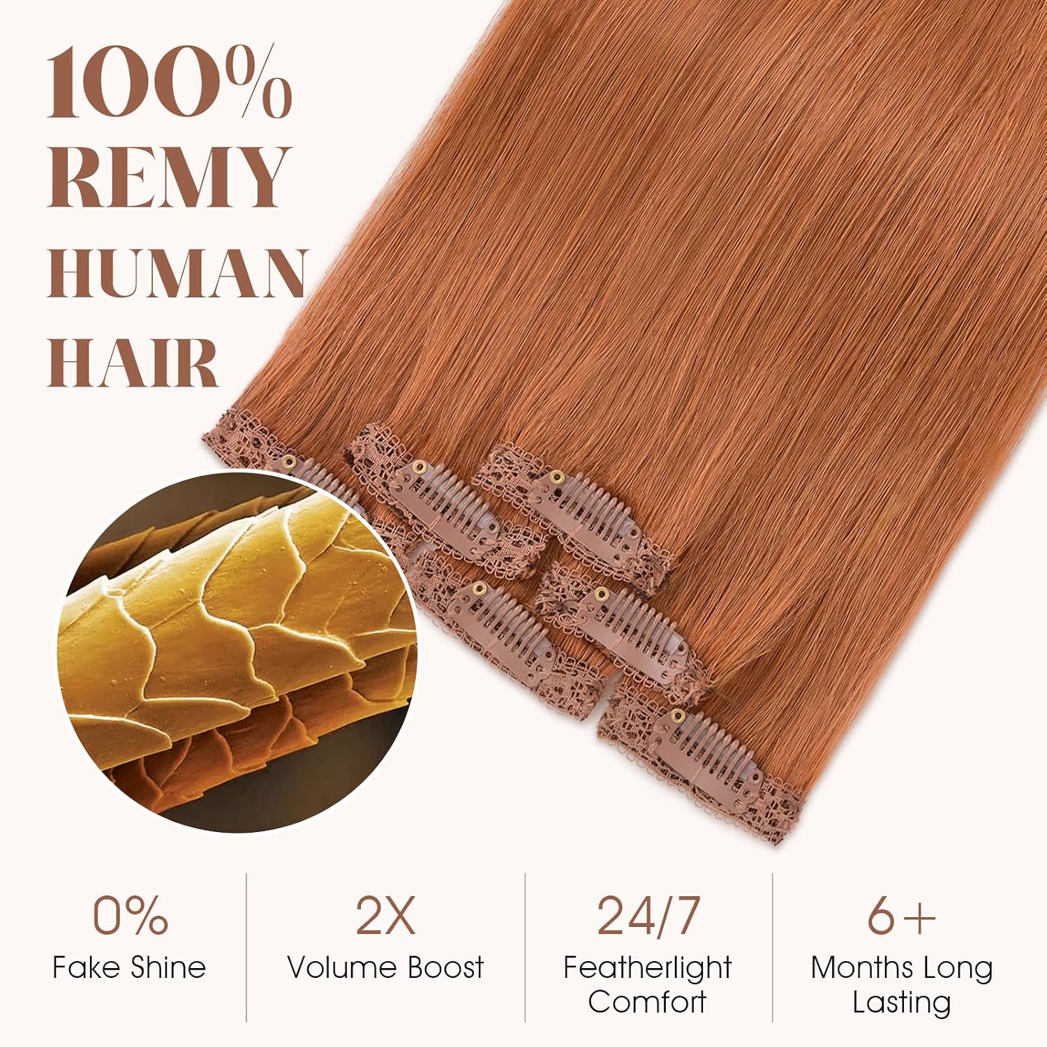 6pcs 6 Clips in Short Hair Extensions Human Hair Mini Clip ins Hair Extension Clip on Hair Pieces for Add Volume and Highlights Straight Remy Hairpiece 31g-10 Inch#33 Dark Auburn
