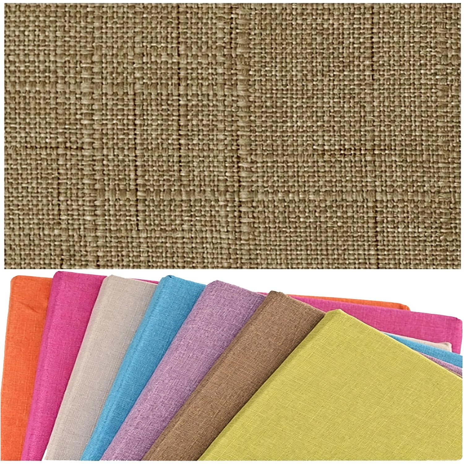 PLCIVSA Outdoor/Indoor Bench Cushion Covers with Zipper - Replacement Cushion Covers for Patio Chairs, Bench, Sofa & Window Seat - Custom Size Seat Pad Cover(light coffee,100x30cm/39x12in)
