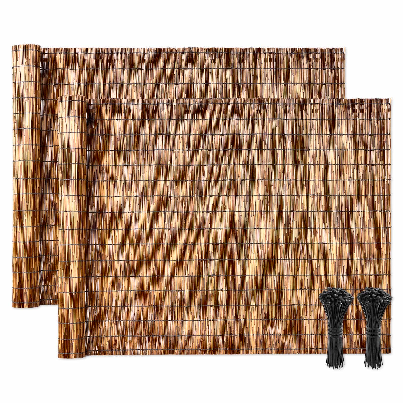 VEVOR 2-Pack Natural Reed Fencing