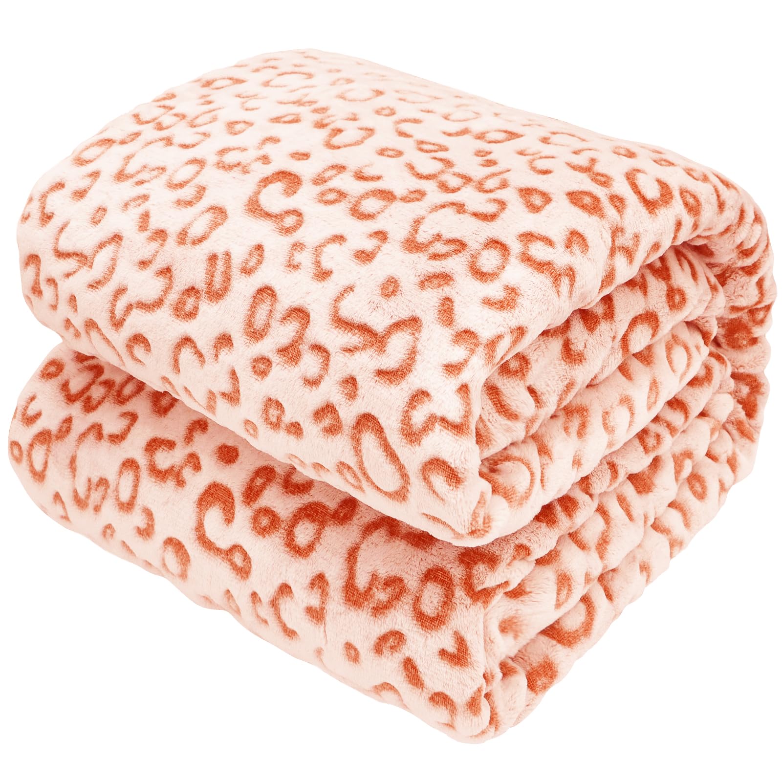 Soft Orange Fleece Blanket Kids Blanket Lightweight Warm Coral Blanket Gift for Girls Boys Birthday — image 1