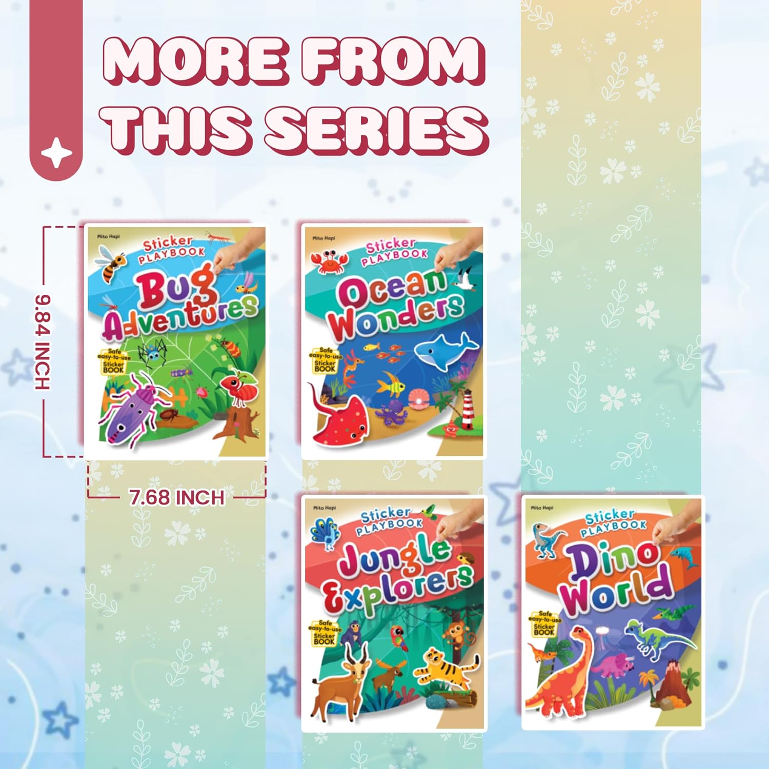 Sticker Playbook - Bug Adventures, Interactive Sticker Book for Kids Ages 3-10, 40+ Adorable Insect Stickers, Fun Learning Activities, Kids Easter Basket Stuffers, Gift for Creative Play