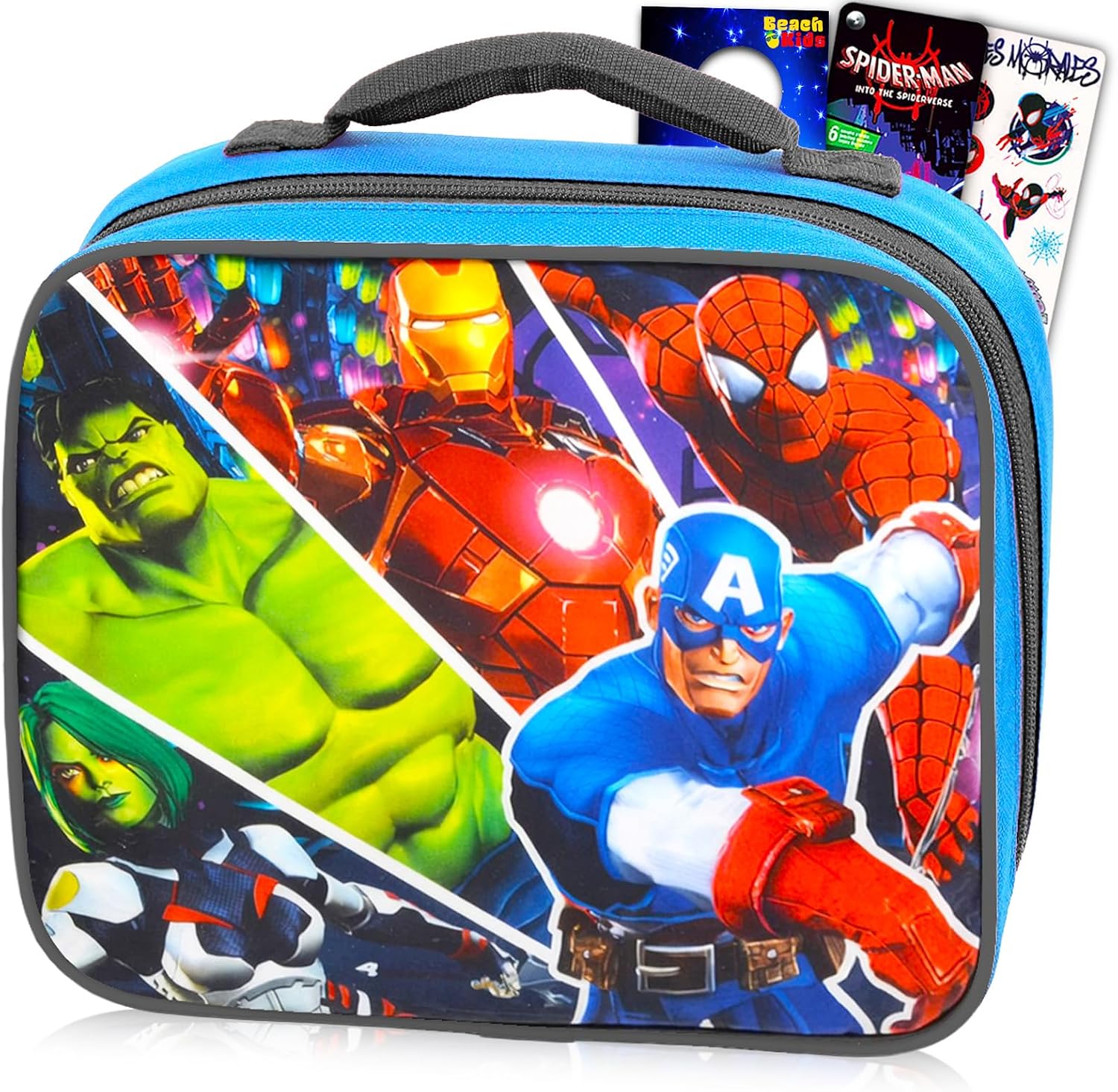 Avengers Lunch Box for Boys Bundle w/Insulated Lunch Bag + More
