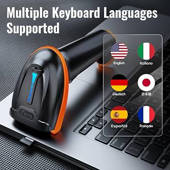 Tera Barcode Scanner Wireless 1D Laser Cordless Barcode Reader