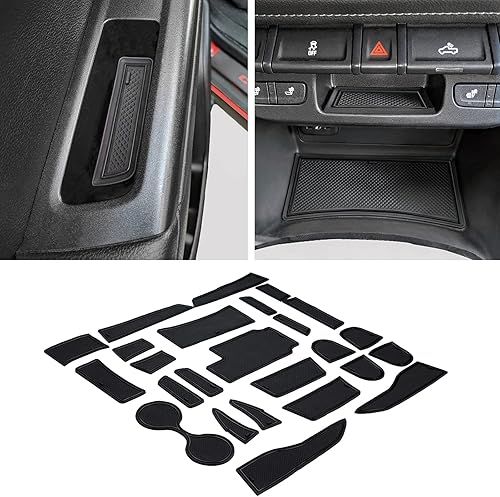 JDMCAR Accesorios de revestimiento personalizados compatibles con Chevy Colorado/GMC Canyon 2015 2016 2017 2018 2019 2020 2021 2022, portavasos,